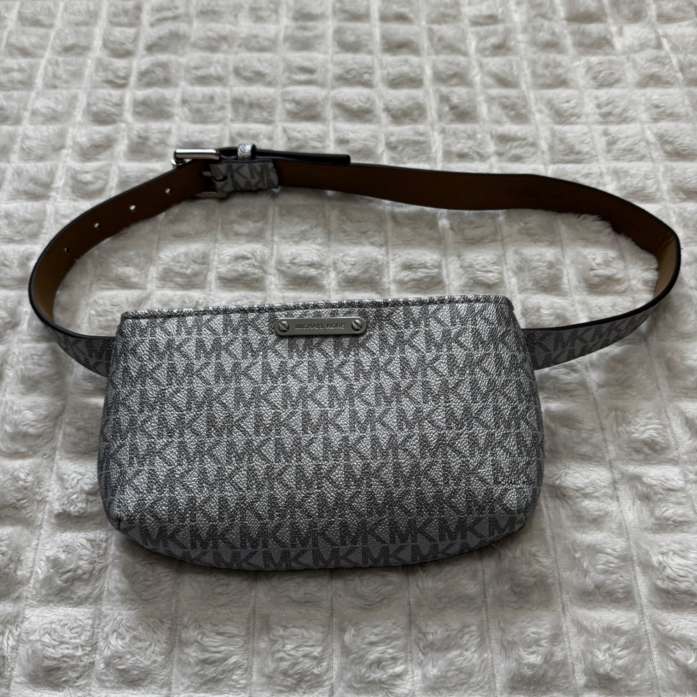 Michael Kors MK Logo Belt Bag Fanny Pack Waist Sling Bag Adjustable Hands Free